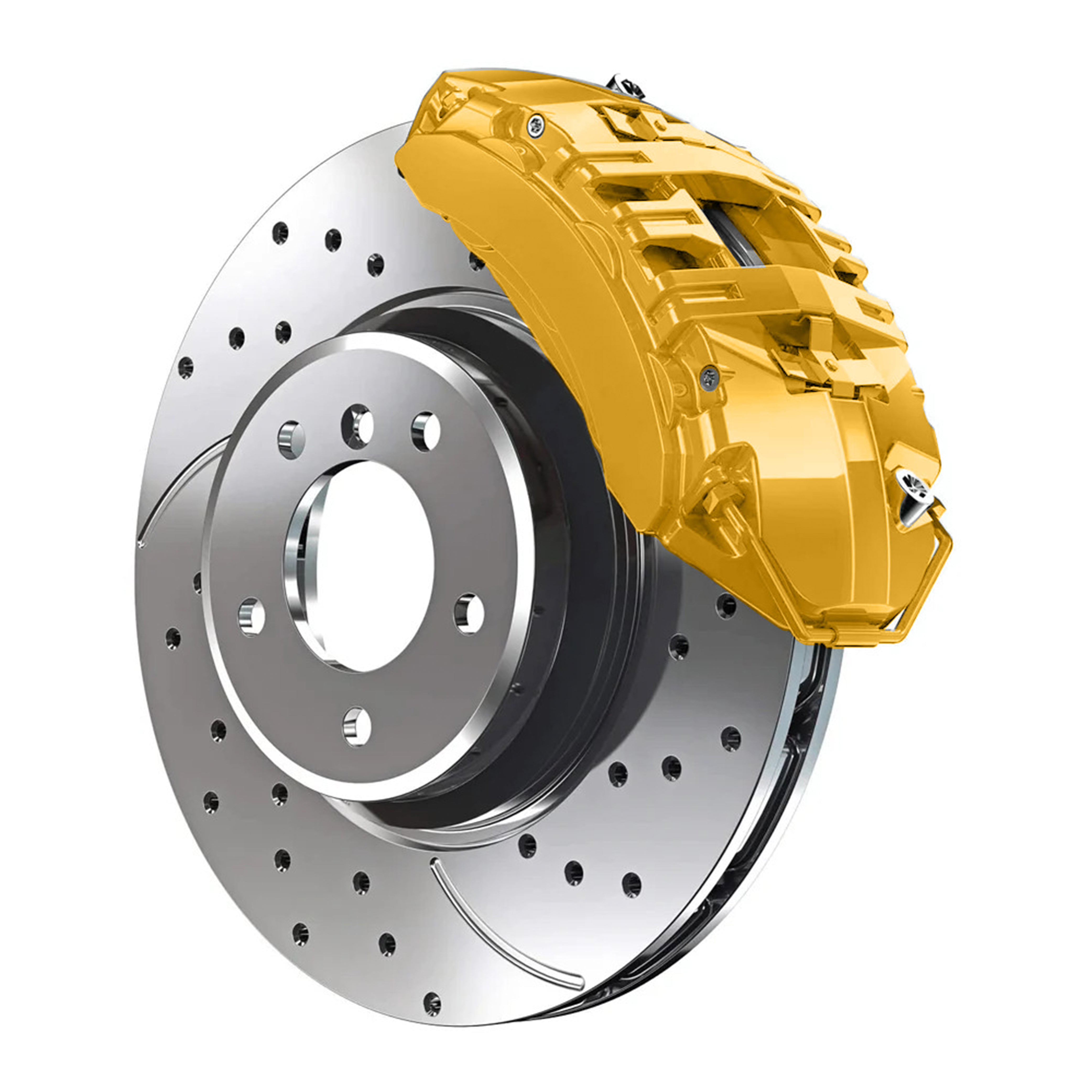 1S1-P3 Porsche Racing Yellow Custom Color Match Brake Caliper Paint Kit