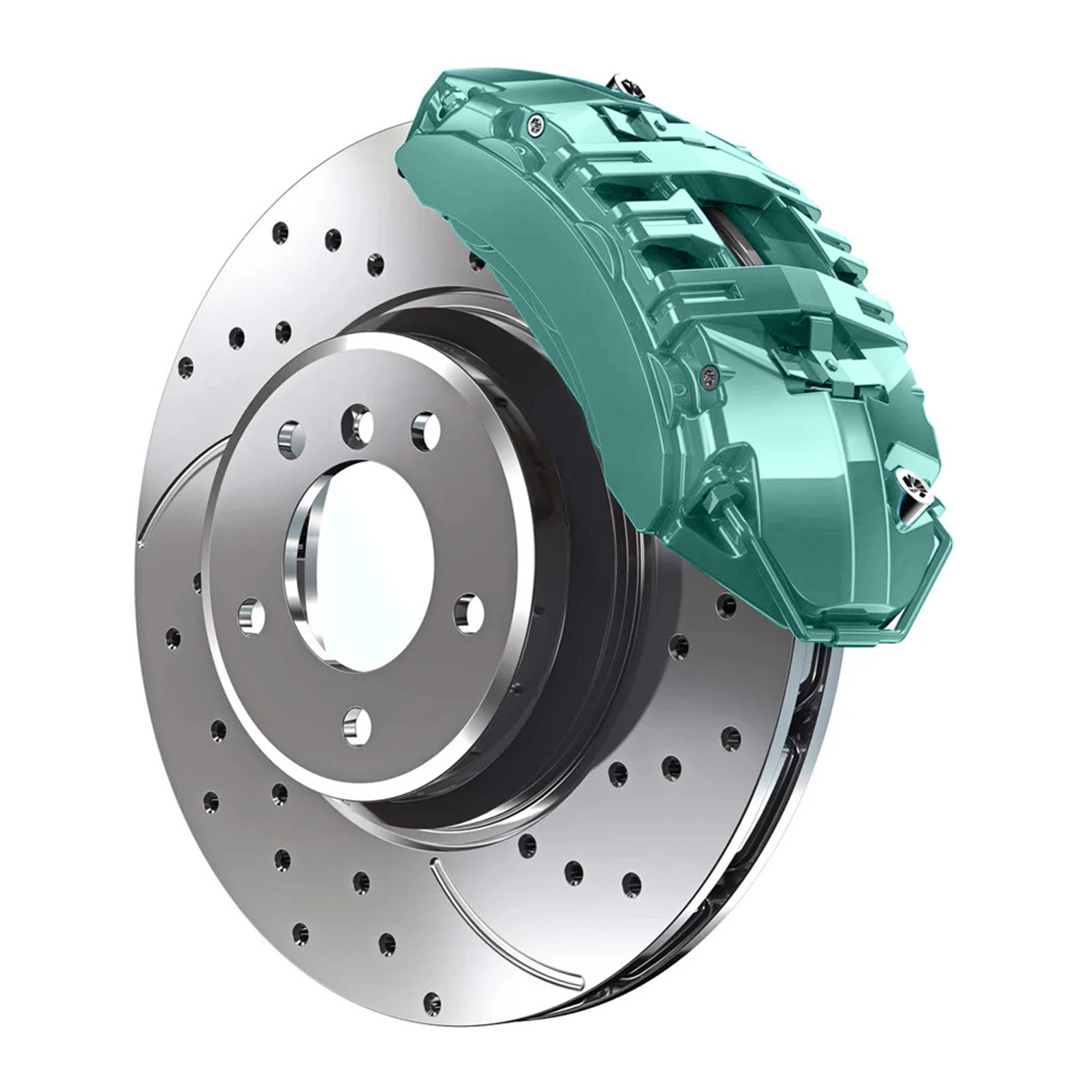 2012 Ford Sea Sprite Green Custom Color Match Brake Caliper Paint