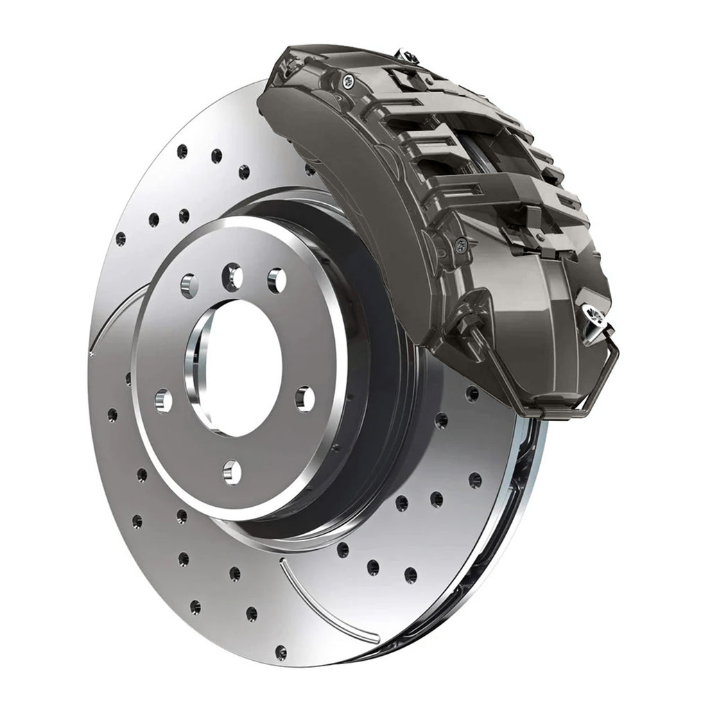 A08 BMW Sterling Silver Metallic Custom Color Match Brake Caliper Paint