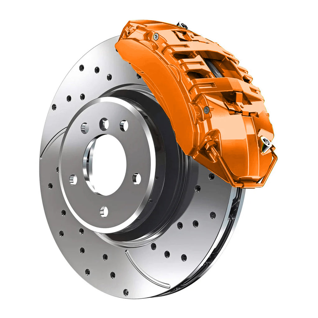 NL Ford Orange Fury Metallic Tri Coat Custom Color Match Brake Caliper Paint