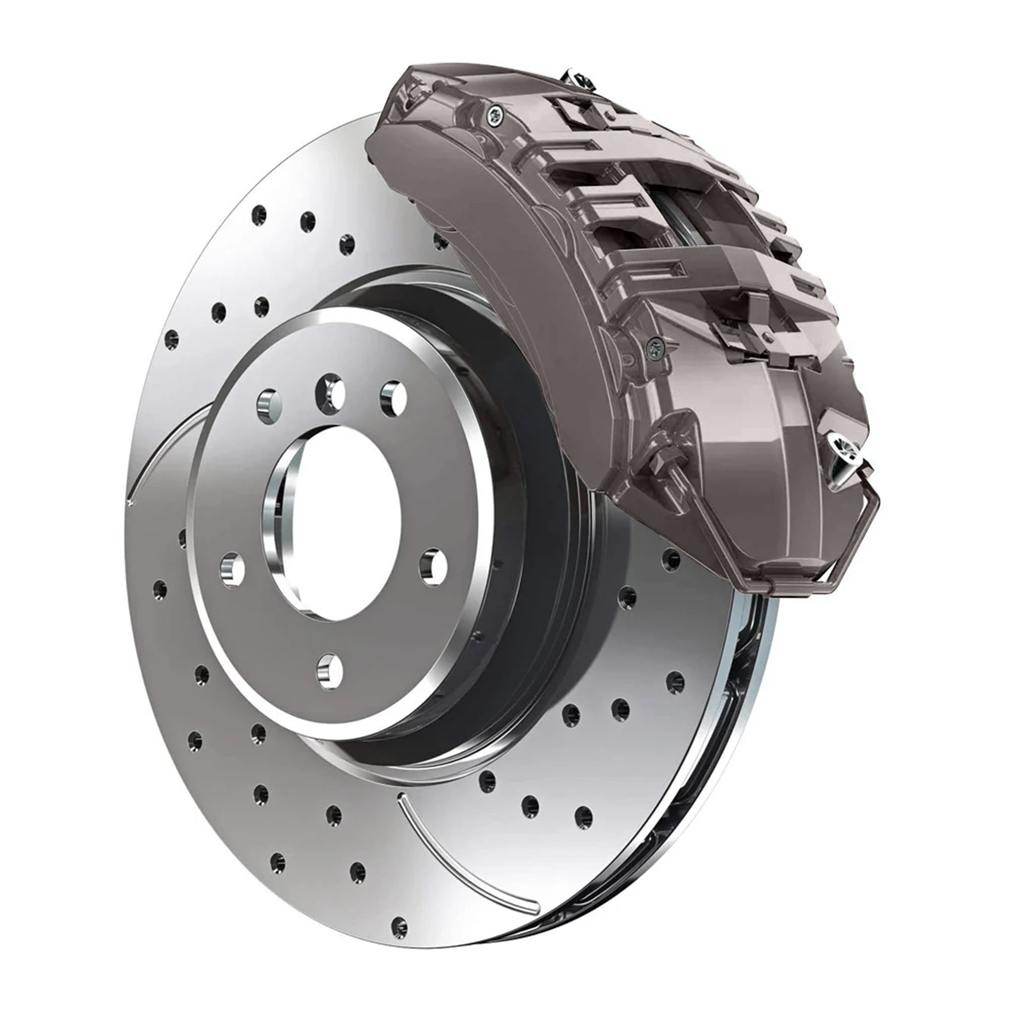 DC-KDC Chrysler Pewter Grey Metallic Custom Color Match Brake Caliper Paint