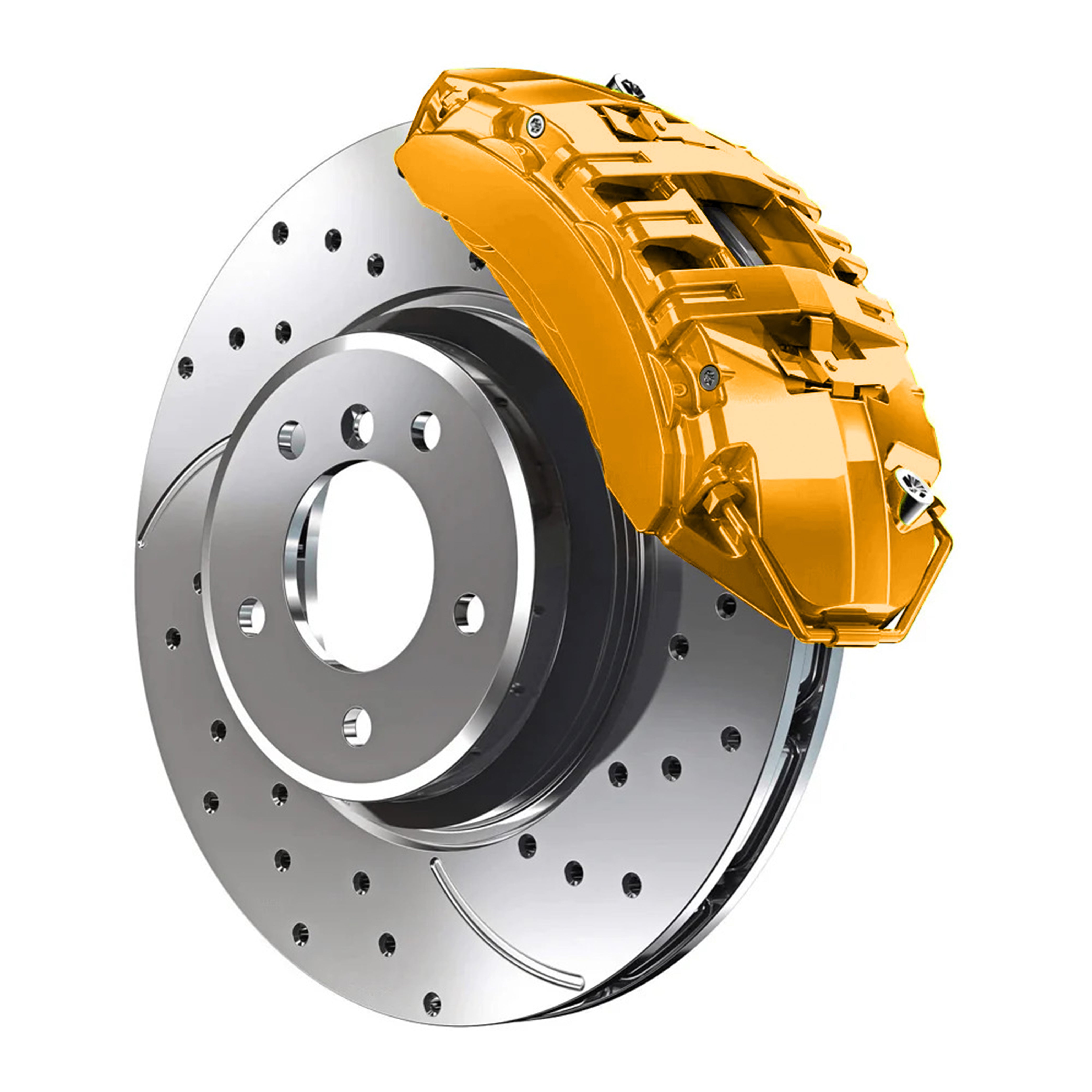 L114 Porsche Signal Yellow Custom Color Match Brake Caliper Paint