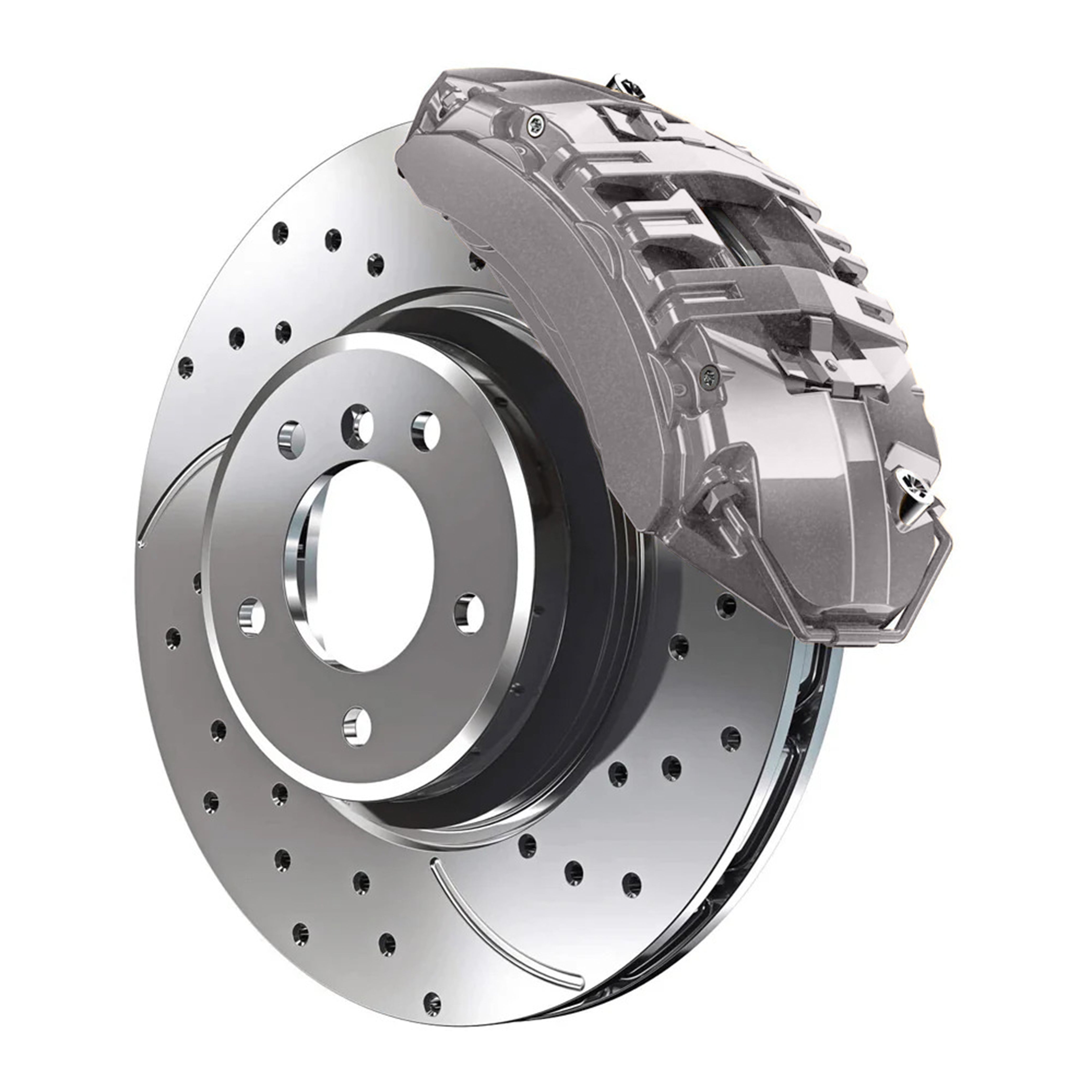 LY7Y-L1 Porsche Zermatt Silver Metallic Custom Color Match Brake Caliper Paint