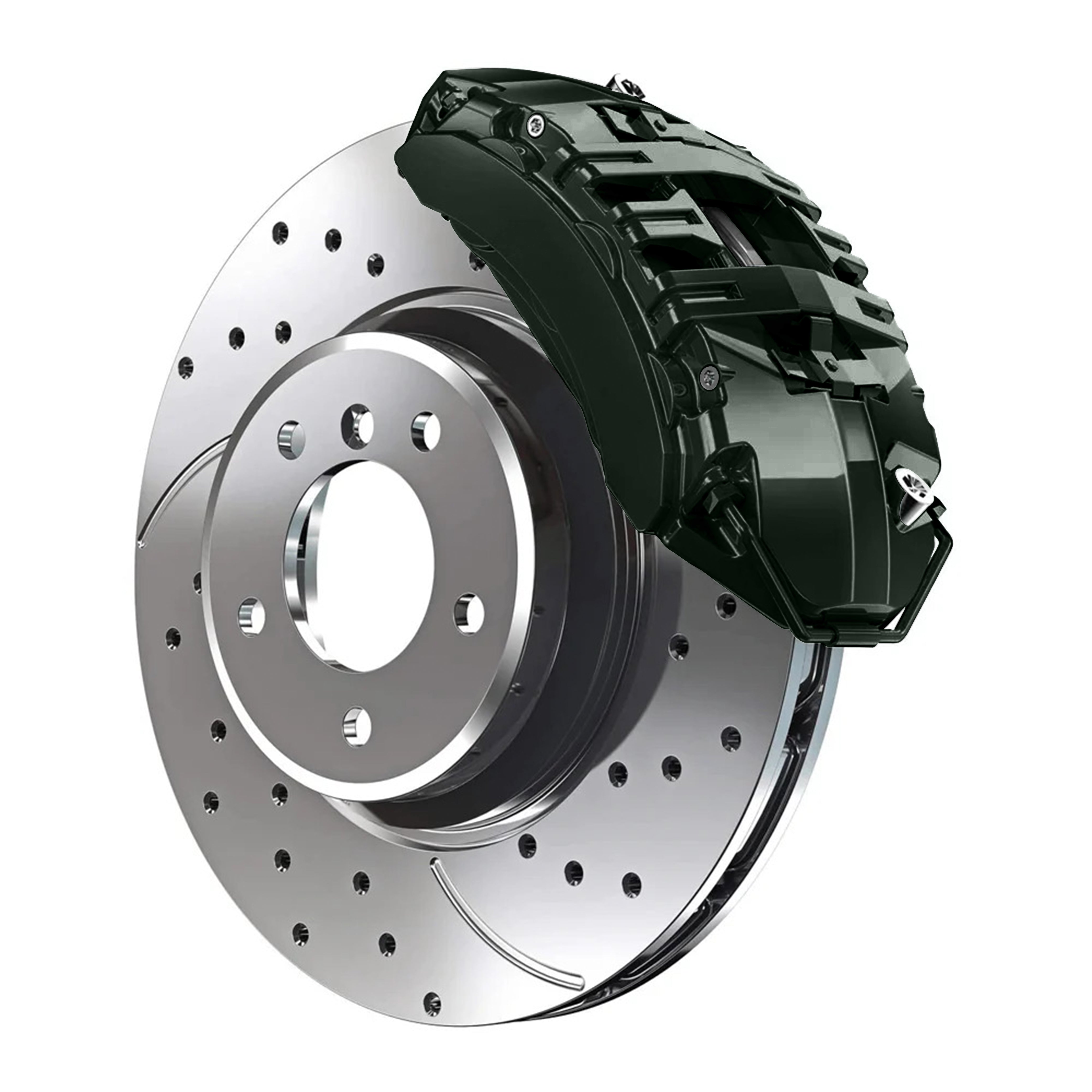 6406 Porsche Irish Green Custom Color Match Brake Caliper Paint
