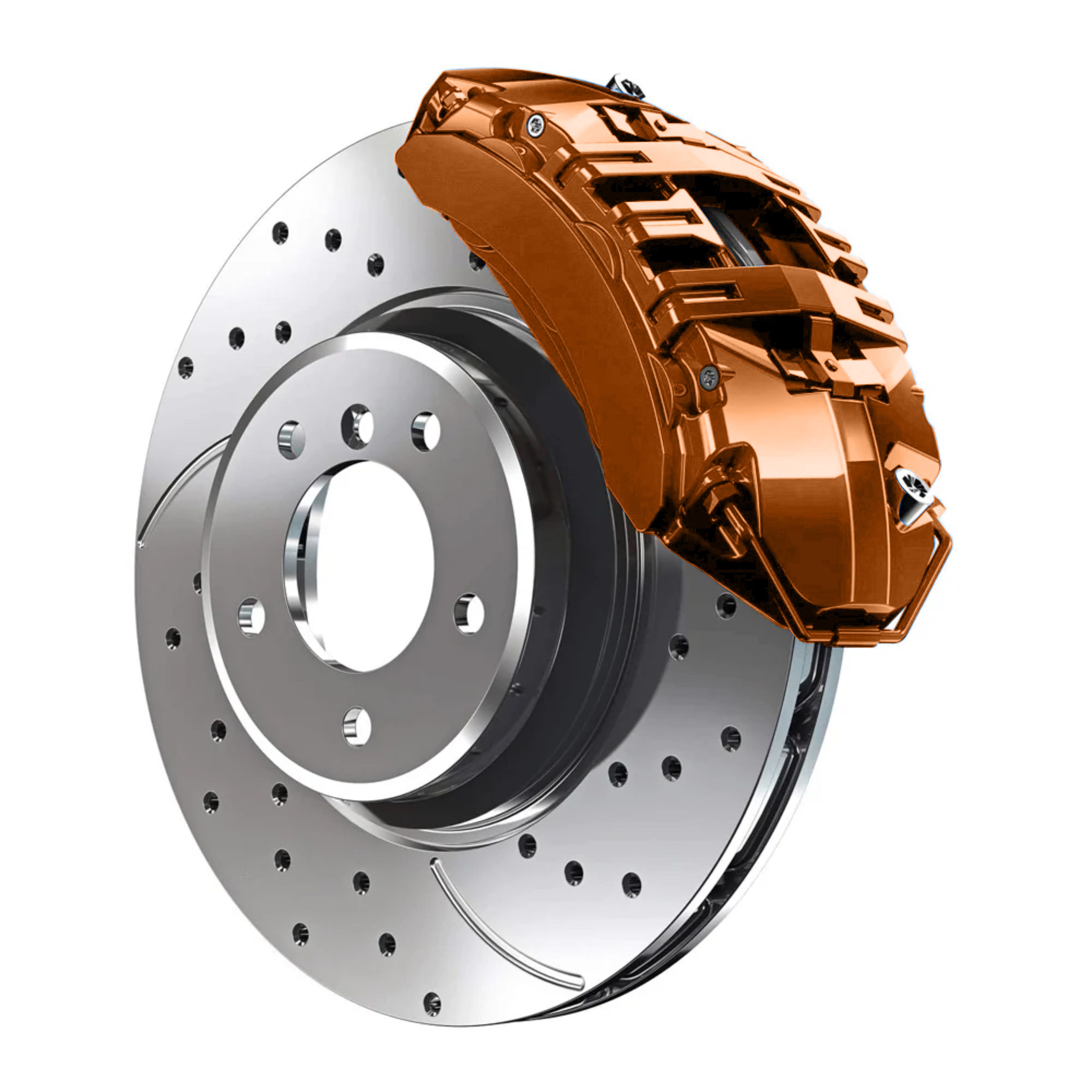 EBG Nissan Orange Pearl Custom Color Match Brake Caliper Paint