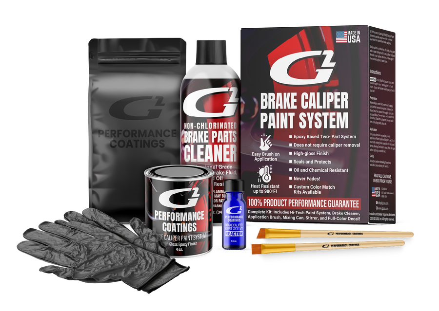 G2 Brake Caliper Paint Kit contents